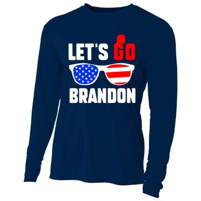 Let's Go Brandon USA Sunglasses Trump Flag LGB FJB Cooling Performance Long Sleeve Crew