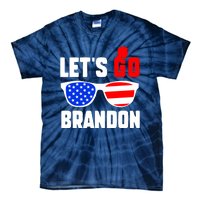 Let's Go Brandon USA Sunglasses Trump Flag LGB FJB Tie-Dye T-Shirt