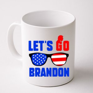 Let's Go Brandon USA Sunglasses Trump Flag LGB FJB Coffee Mug