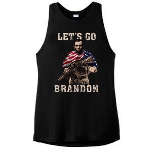 LET'S GO BRANDON Ladies PosiCharge Tri-Blend Wicking Tank