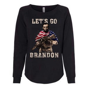 LET'S GO BRANDON Womens California Wash Sweatshirt