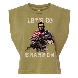 LET'S GO BRANDON Garment-Dyed Women's Muscle Tee