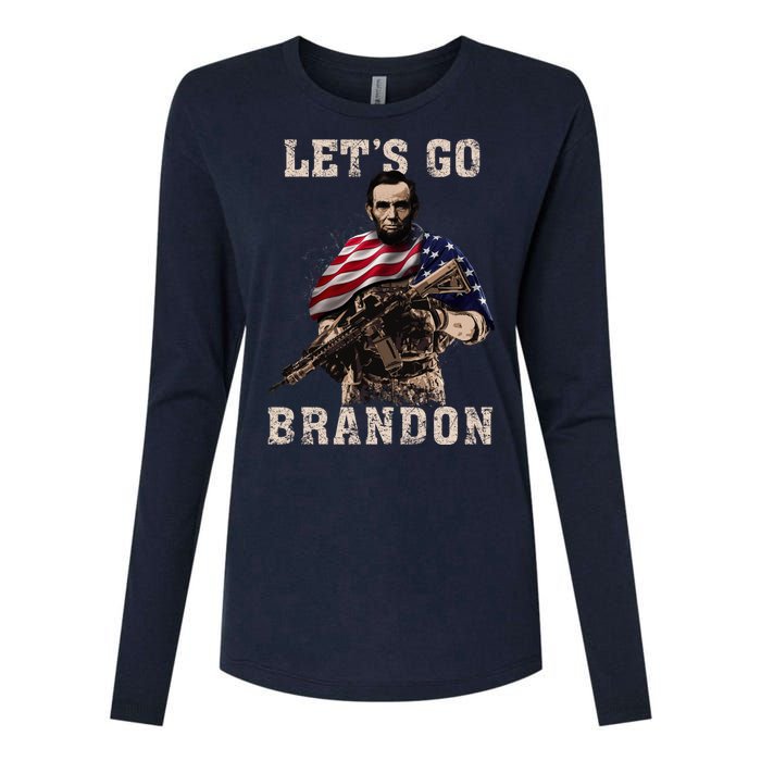 LET'S GO BRANDON Womens Cotton Relaxed Long Sleeve T-Shirt