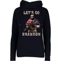 LET'S GO BRANDON Womens Funnel Neck Pullover Hood