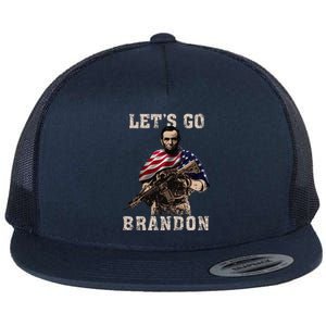 LET'S GO BRANDON Flat Bill Trucker Hat