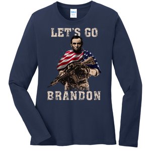 LET'S GO BRANDON Ladies Long Sleeve Shirt