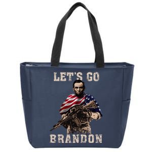 LET'S GO BRANDON Zip Tote Bag