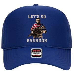 LET'S GO BRANDON High Crown Mesh Back Trucker Hat