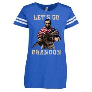 LET'S GO BRANDON Enza Ladies Jersey Football T-Shirt