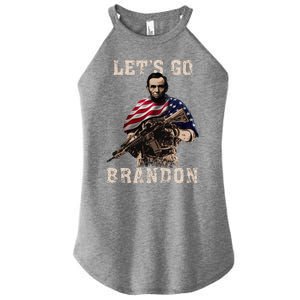 LET'S GO BRANDON Women's Perfect Tri Rocker Tank