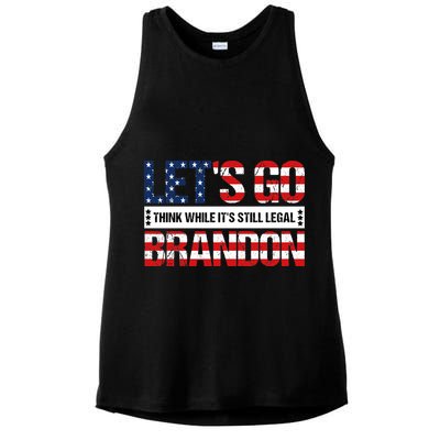 Let's Go Brandon Lets Go Brandon Lets Go Brandon Let's Go Brandon Ladies PosiCharge Tri-Blend Wicking Tank