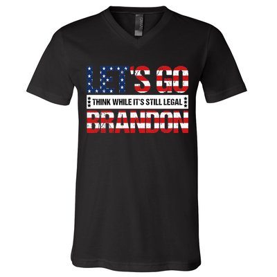 Let's Go Brandon Lets Go Brandon Lets Go Brandon Let's Go Brandon V-Neck T-Shirt