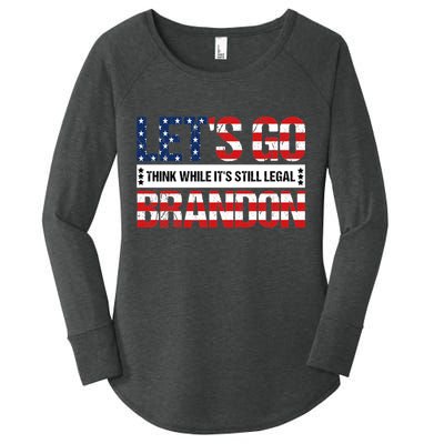 Let's Go Brandon Lets Go Brandon Lets Go Brandon Let's Go Brandon Women's Perfect Tri Tunic Long Sleeve Shirt