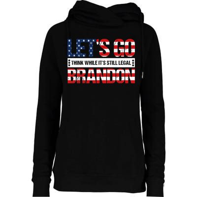 Let's Go Brandon Lets Go Brandon Lets Go Brandon Let's Go Brandon Womens Funnel Neck Pullover Hood