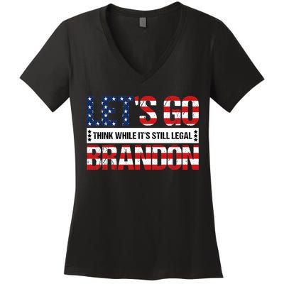 Let's Go Brandon Lets Go Brandon Lets Go Brandon Let's Go Brandon Women's V-Neck T-Shirt
