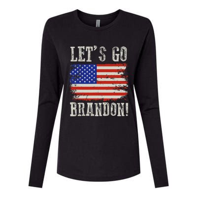 LetS Go Brandon Lets Go Brandon American Flag Womens Cotton Relaxed Long Sleeve T-Shirt