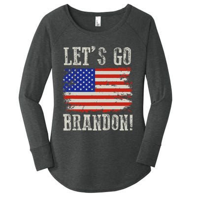 LetS Go Brandon Lets Go Brandon American Flag Women's Perfect Tri Tunic Long Sleeve Shirt