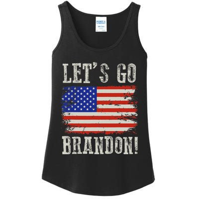 LetS Go Brandon Lets Go Brandon American Flag Ladies Essential Tank