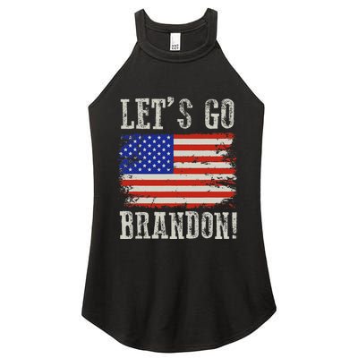 LetS Go Brandon Lets Go Brandon American Flag Women's Perfect Tri Rocker Tank