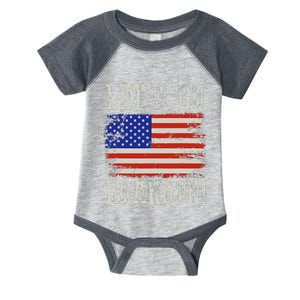 LetS Go Brandon Lets Go Brandon American Flag Infant Baby Jersey Bodysuit