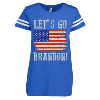 LetS Go Brandon Lets Go Brandon American Flag Enza Ladies Jersey Football T-Shirt