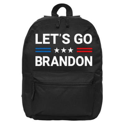 LetS Go Brandon Us Flag 16 in Basic Backpack