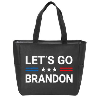 LetS Go Brandon Us Flag Zip Tote Bag