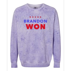 LetS Go Brandon Brandon Won Anti Trump Pro Biden President Colorblast Crewneck Sweatshirt