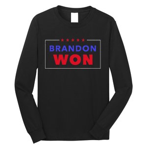 LetS Go Brandon Brandon Won Anti Trump Pro Biden President Long Sleeve Shirt