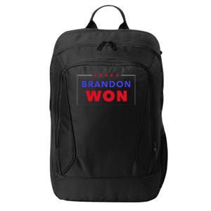 LetS Go Brandon Brandon Won Anti Trump Pro Biden President City Backpack