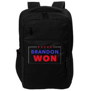 LetS Go Brandon Brandon Won Anti Trump Pro Biden President Impact Tech Backpack