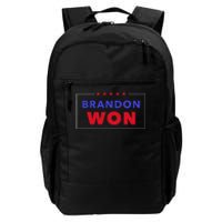 LetS Go Brandon Brandon Won Anti Trump Pro Biden President Daily Commute Backpack