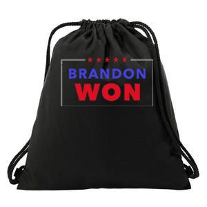 LetS Go Brandon Brandon Won Anti Trump Pro Biden President Drawstring Bag