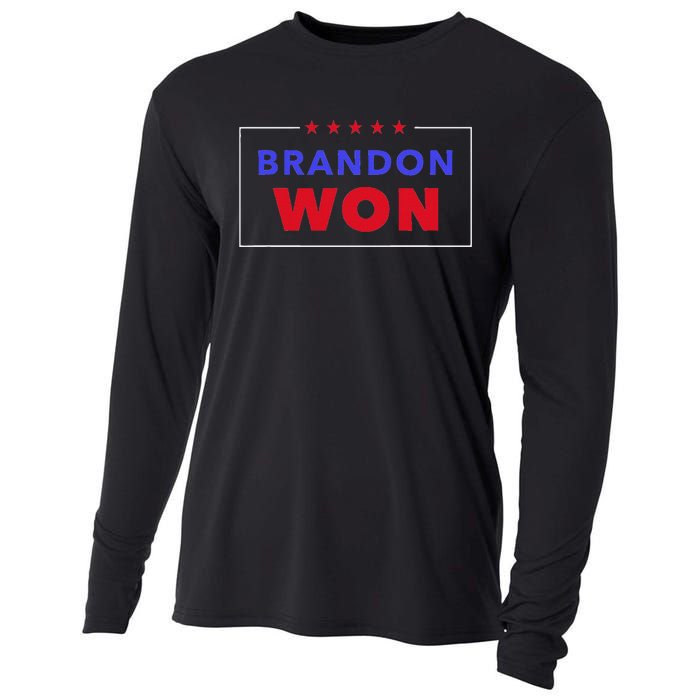 LetS Go Brandon Brandon Won Anti Trump Pro Biden President Cooling Performance Long Sleeve Crew