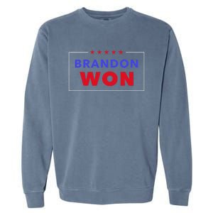 LetS Go Brandon Brandon Won Anti Trump Pro Biden President Garment-Dyed Sweatshirt