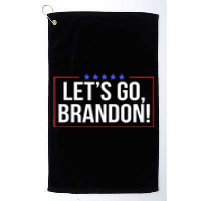 Lets Go Brandon Conservative Anti Liberal Pocket Design Platinum Collection Golf Towel