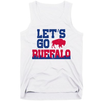 Lets Go Buffalo New York Buffalo Sports Fan Buffalo Tank Top