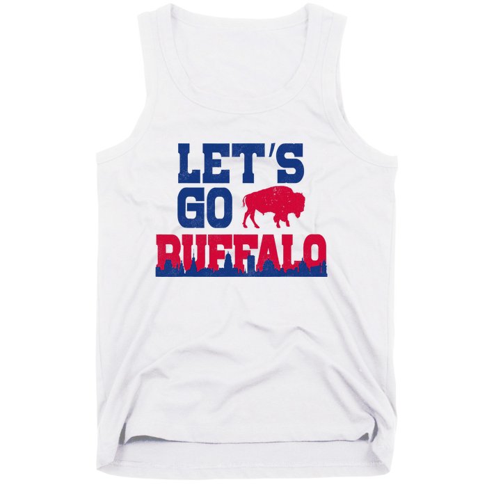 Lets Go Buffalo New York Buffalo Sports Fan Buffalo Tank Top