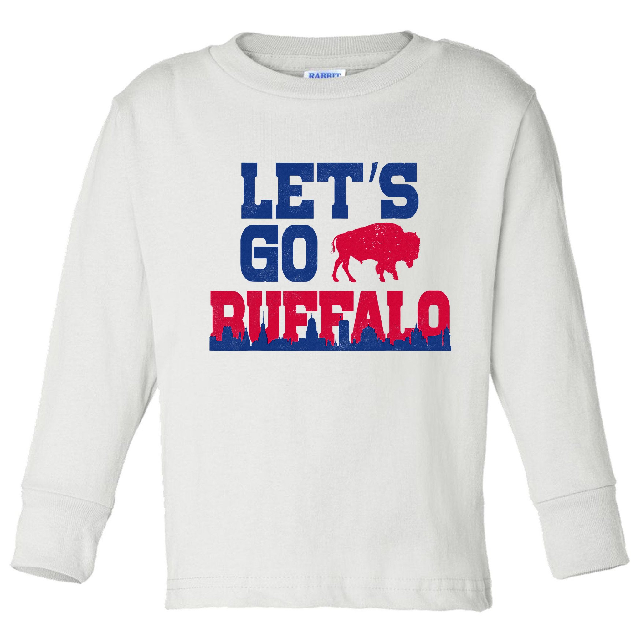 Lets Go Buffalo New York Buffalo Sports Fan Buffalo Toddler Long Sleeve Shirt