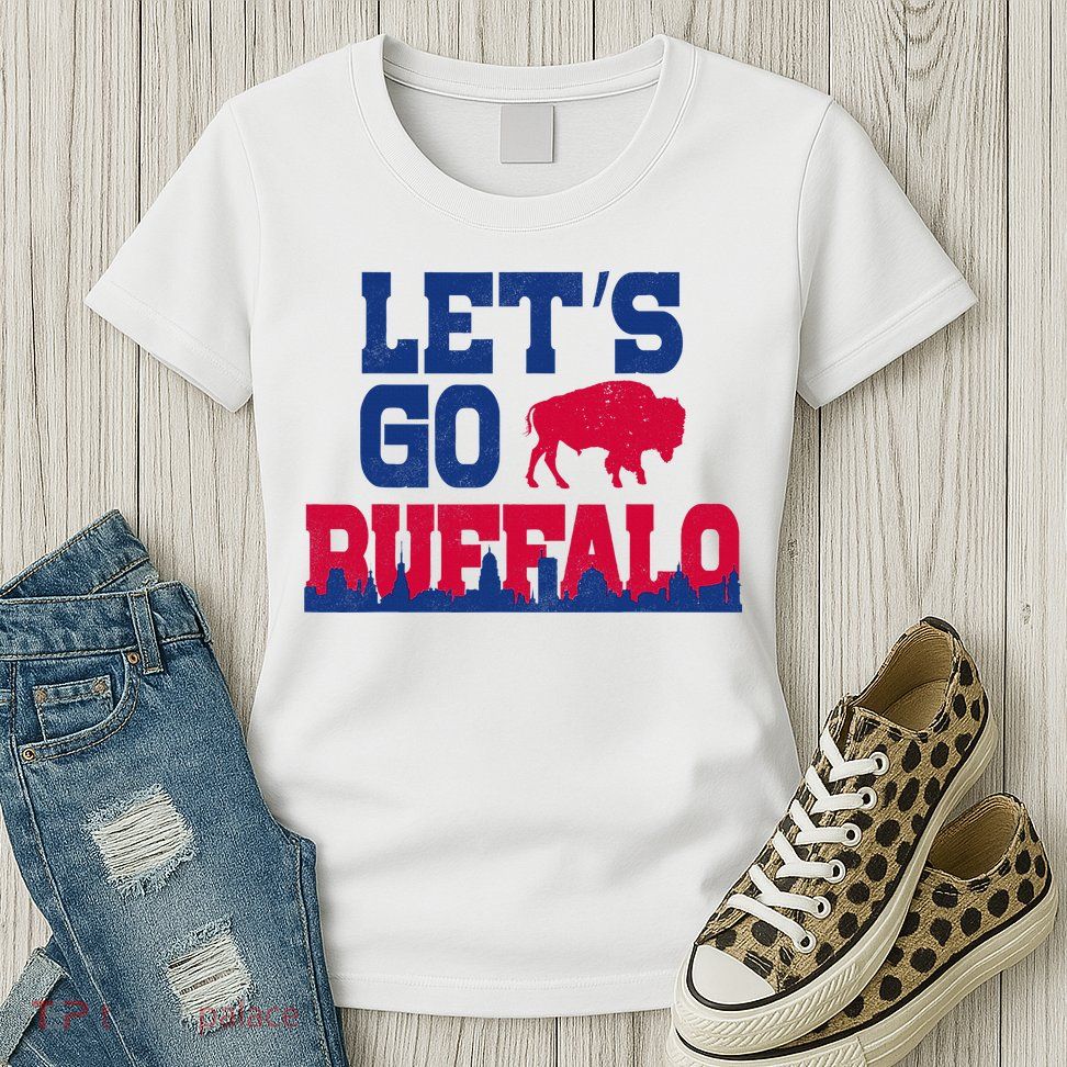 Lets Go Buffalo New York Buffalo Sports Fan Buffalo Womens T-Shirt