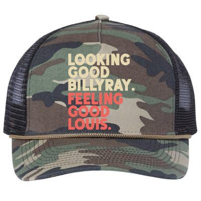 Looking Good Billy Ray Feeling Good Louis Stocks Trading Retro Rope Trucker Hat Cap