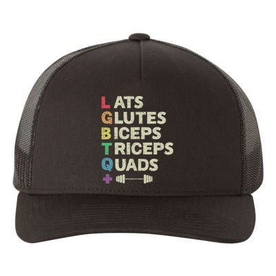 Lats Glutes Biceps Triceps Quads Lgbt Yupoong Adult 5-Panel Trucker Hat