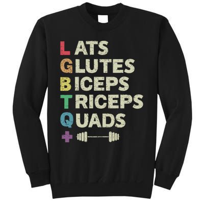 Lats Glutes Biceps Triceps Quads Lgbt Sweatshirt