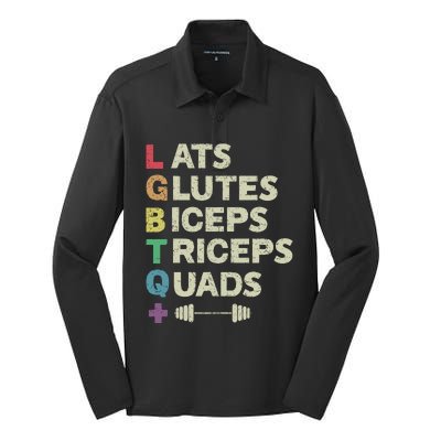 Lats Glutes Biceps Triceps Quads Lgbt Silk Touch Performance Long Sleeve Polo