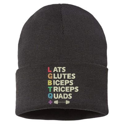 Lats Glutes Biceps Triceps Quads Lgbt Sustainable Knit Beanie