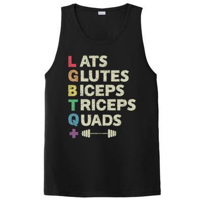 Lats Glutes Biceps Triceps Quads Lgbt PosiCharge Competitor Tank