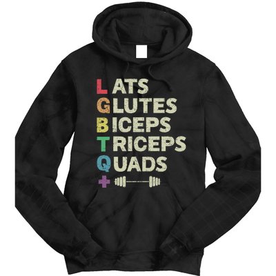 Lats Glutes Biceps Triceps Quads Lgbt Tie Dye Hoodie