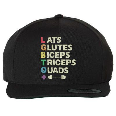 Lats Glutes Biceps Triceps Quads Lgbt Wool Snapback Cap