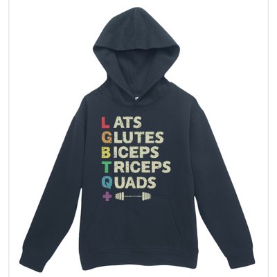 Lats Glutes Biceps Triceps Quads Lgbt Urban Pullover Hoodie