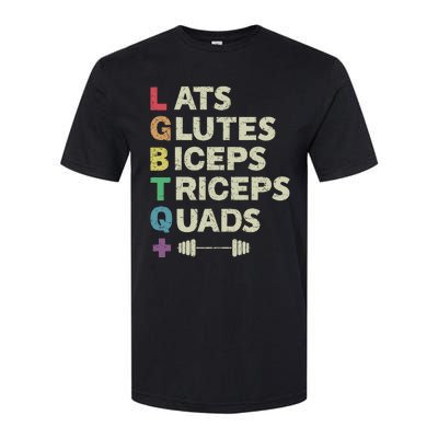 Lats Glutes Biceps Triceps Quads Lgbt Softstyle CVC T-Shirt